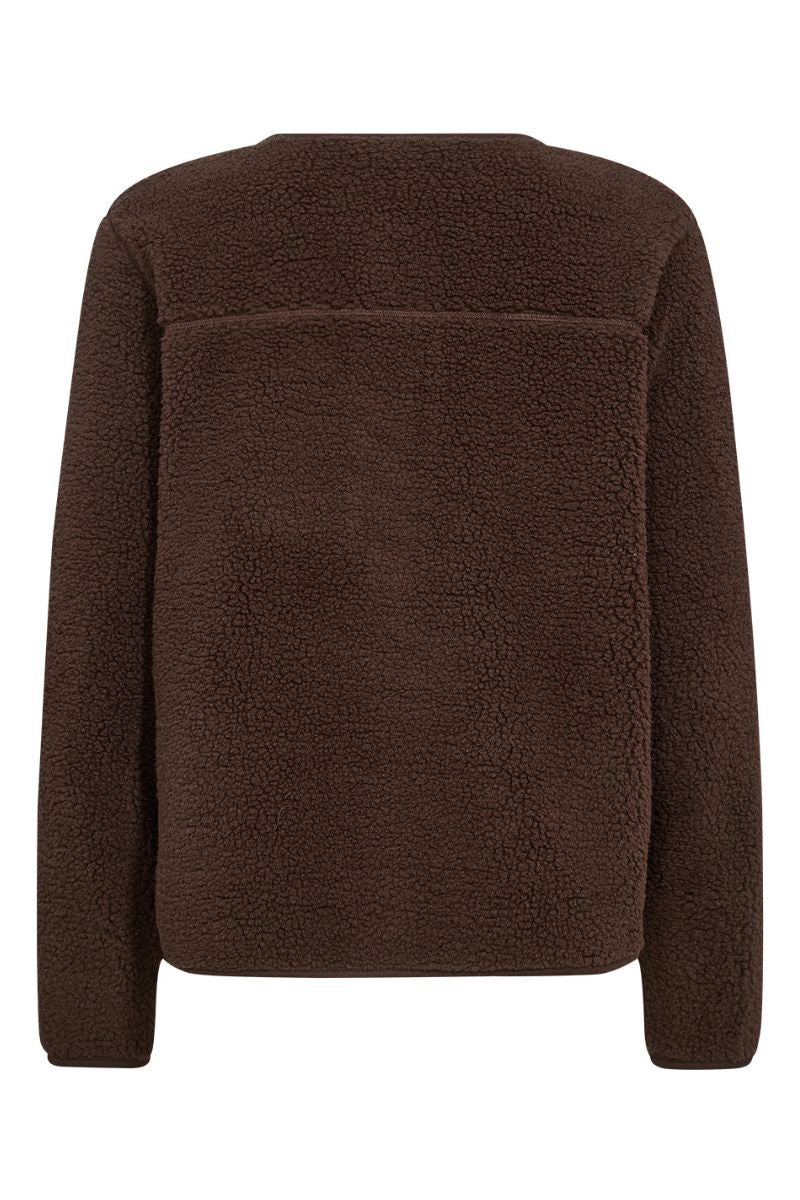 Giacca Teddy da donna in marrone | Giacca morbida e calda