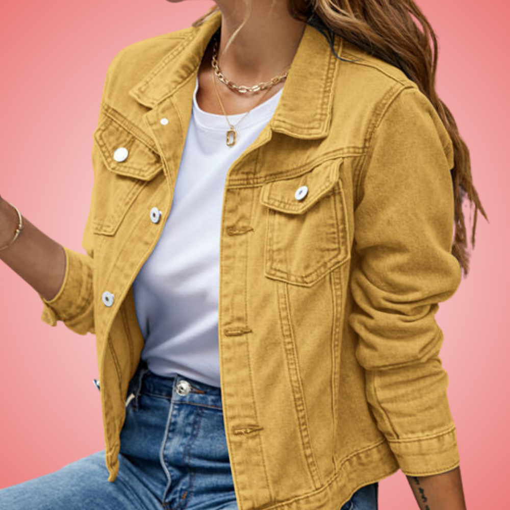 Isabela | Veste en jean avec col classique