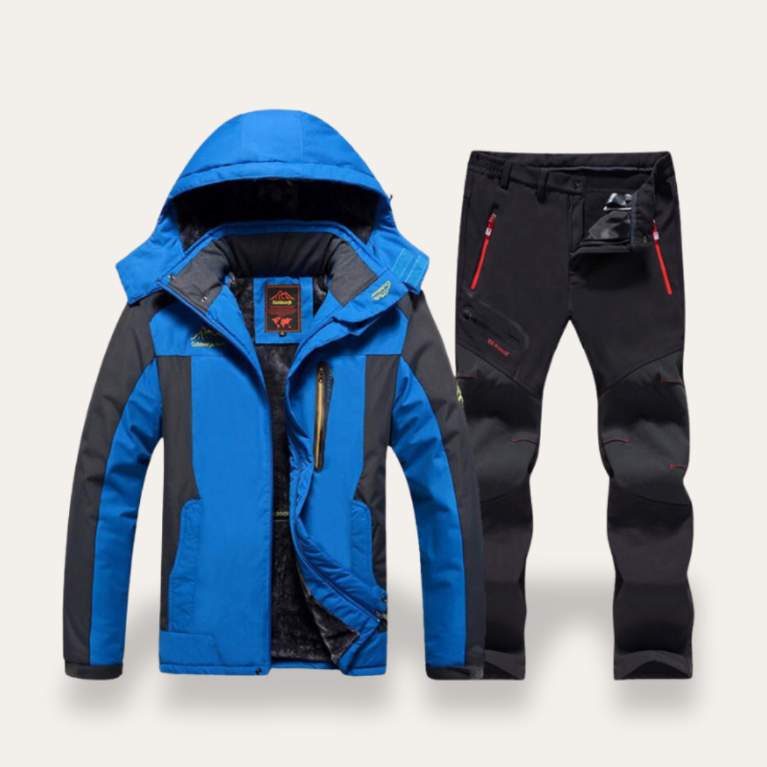 Ensemble veste d'hiver outdoor homme & pantalon thermique vêtements fonctionnels