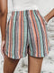 Felice - Pantalones cortos con rayas en contraste