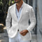 Blazer de lino de verano para hombre: corte entallado ligero