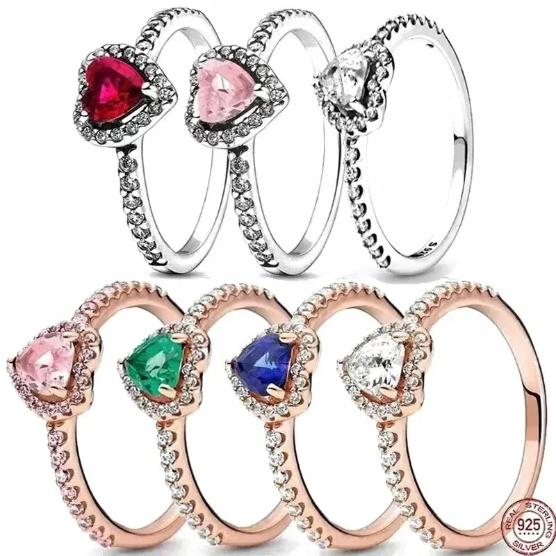 Isara - Bague de fiançailles en forme de cœur