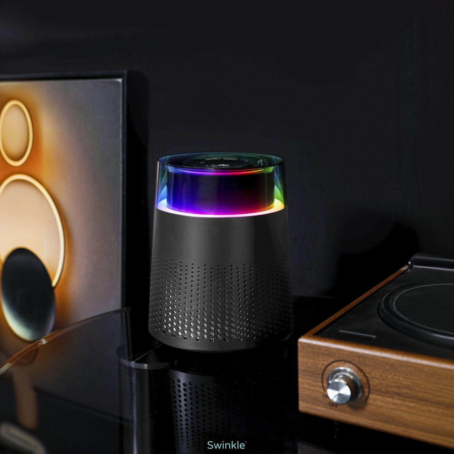 Purificatore d'aria - Purificatore d'aria con illuminazione LED e filtro HEPA