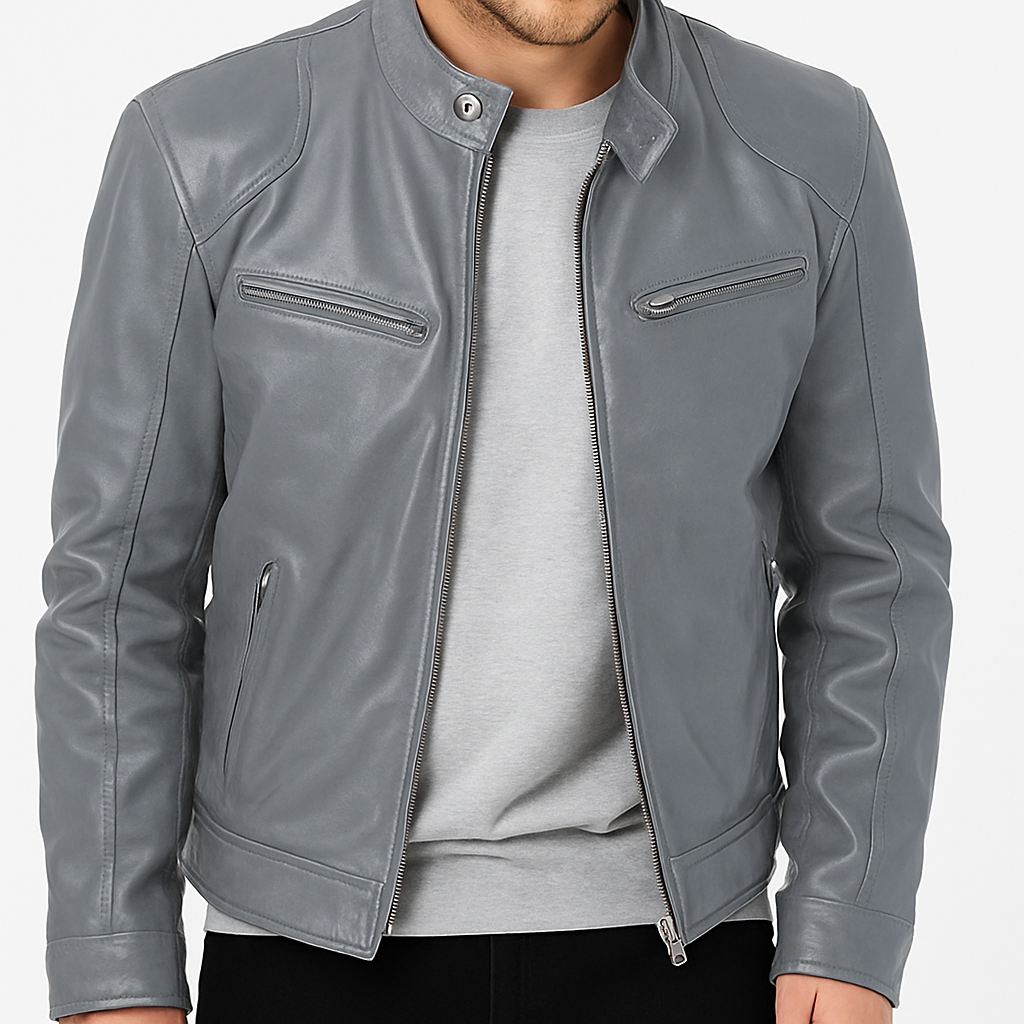 Leather jacket for men