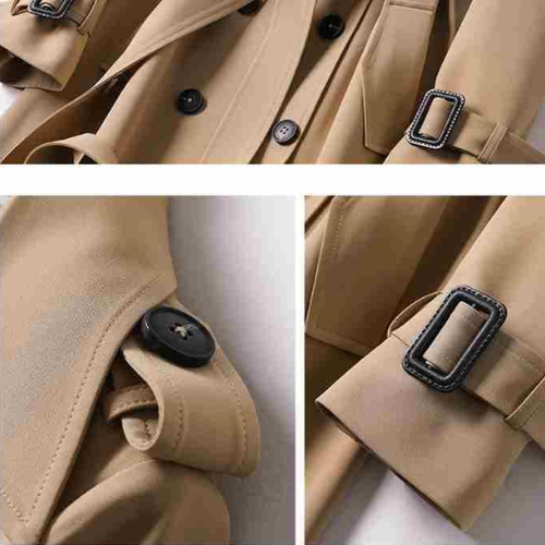 Trench lungo con cintura - Must-have elegante per autunno e primavera