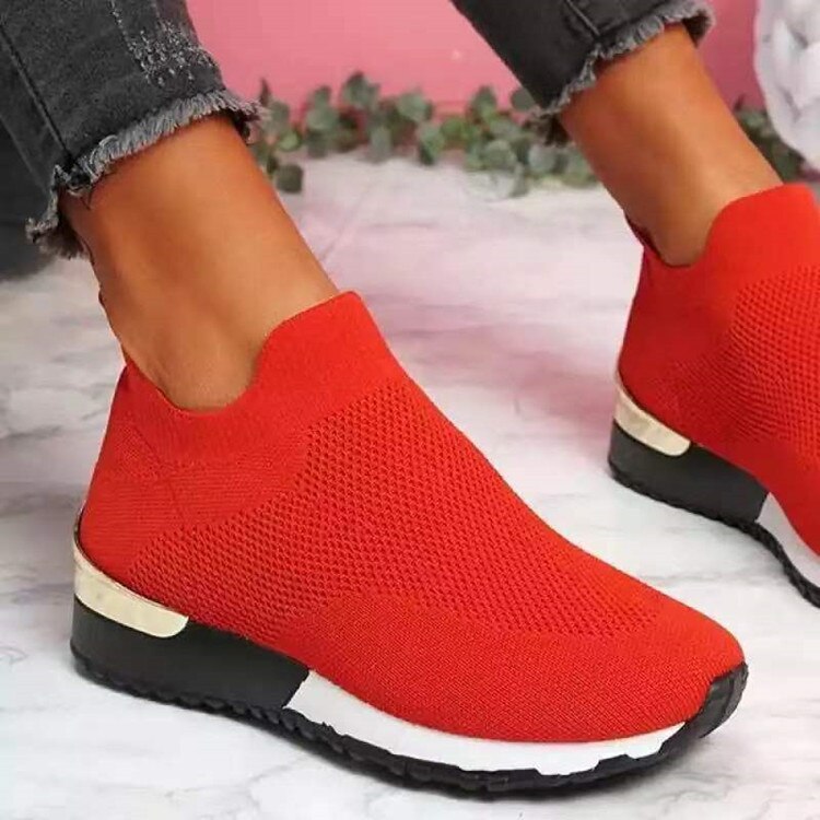Zapatillas de punto colorblock modernas para mujer | Perfectas para cualquier ocasión