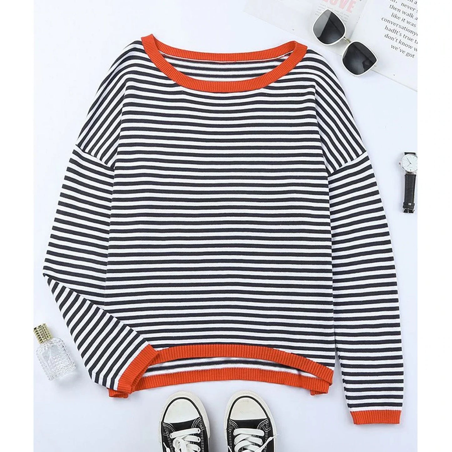 Breathable striped shirt