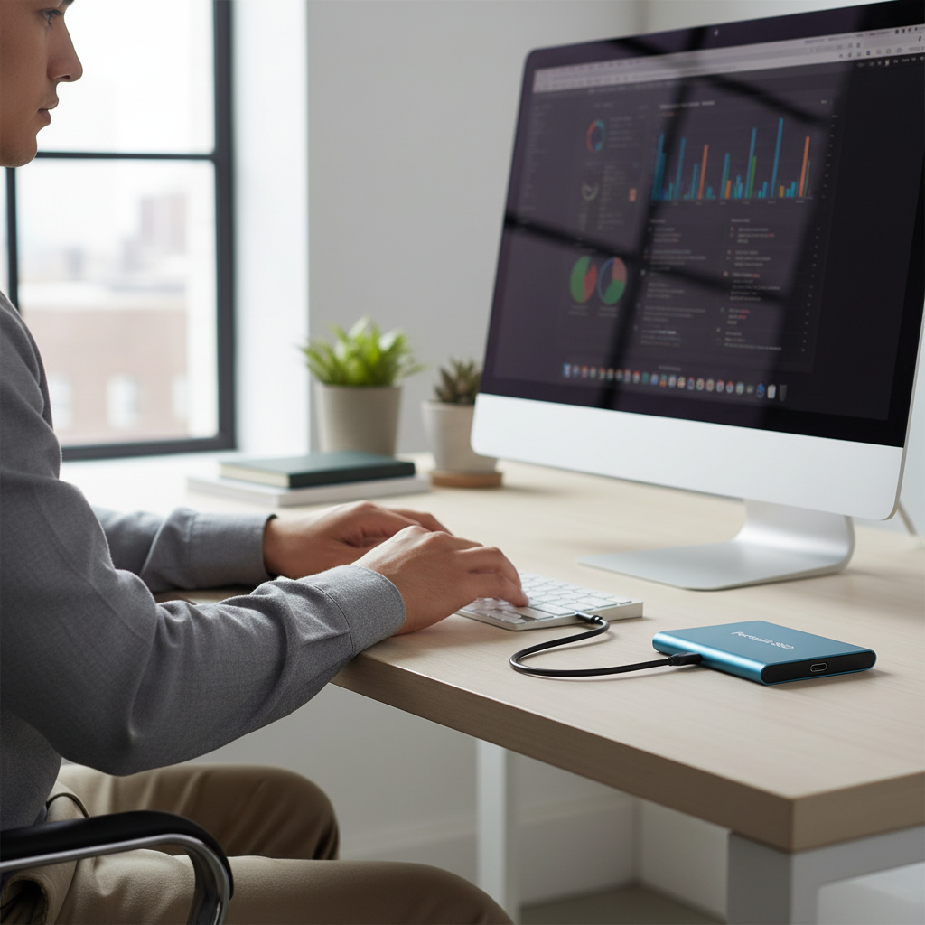 Εξωτερικός SSD - αστραπιαία γρήγορη αποθήκευση 4K με έως και 30 TB και ταχύτητα 1050 MB/s