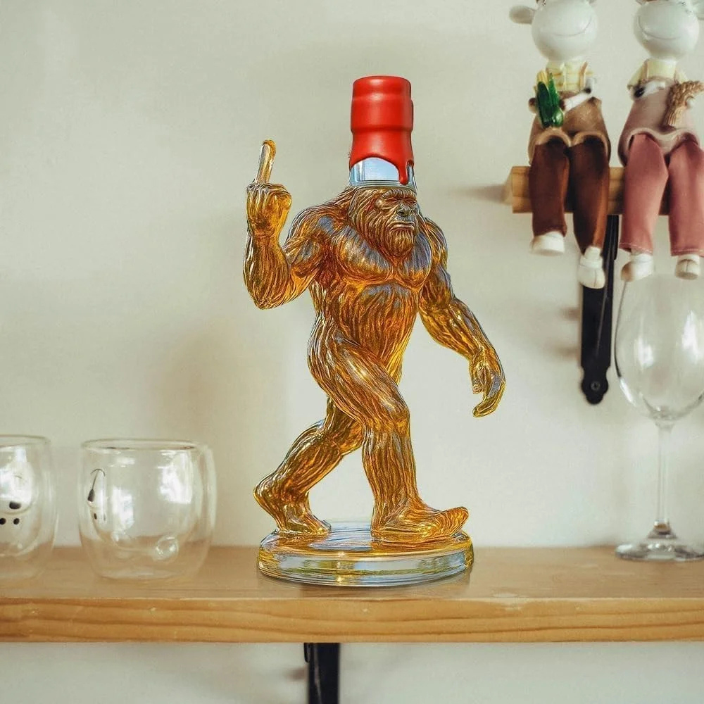 Caraffa per whisky Bottiglia di vetro Bigfoot divertente