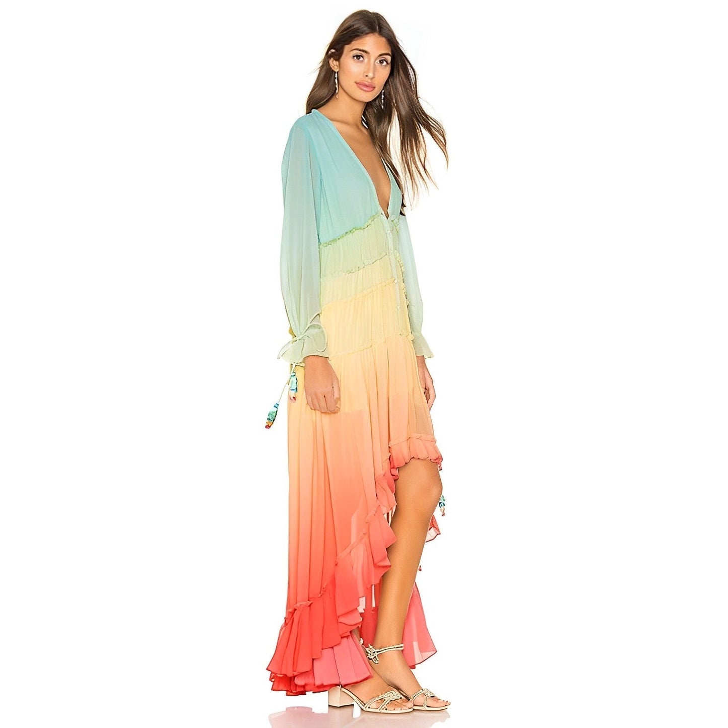 Rainbow Love - Robe maxi rêveuse en lange