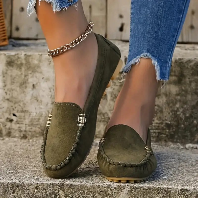 Zapatos bajos de mujer con fácil ajuste Slip-On | Ideal para el día a día
