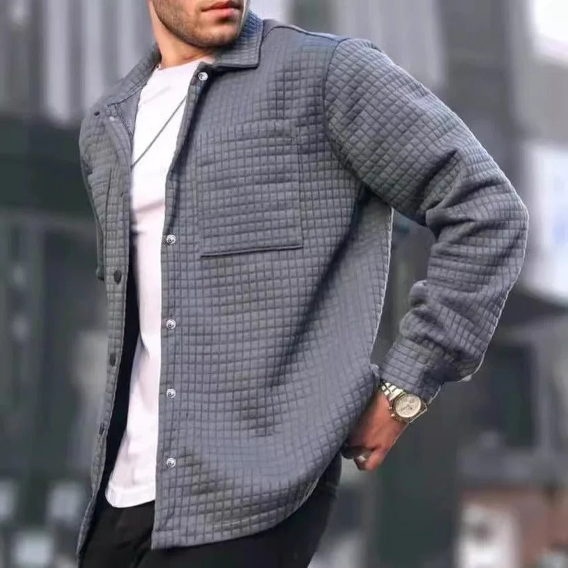 Πουκάμισο-μπουφάν με ραφές και κουμπιά | Ιδανικό για χαλαρές μέρες