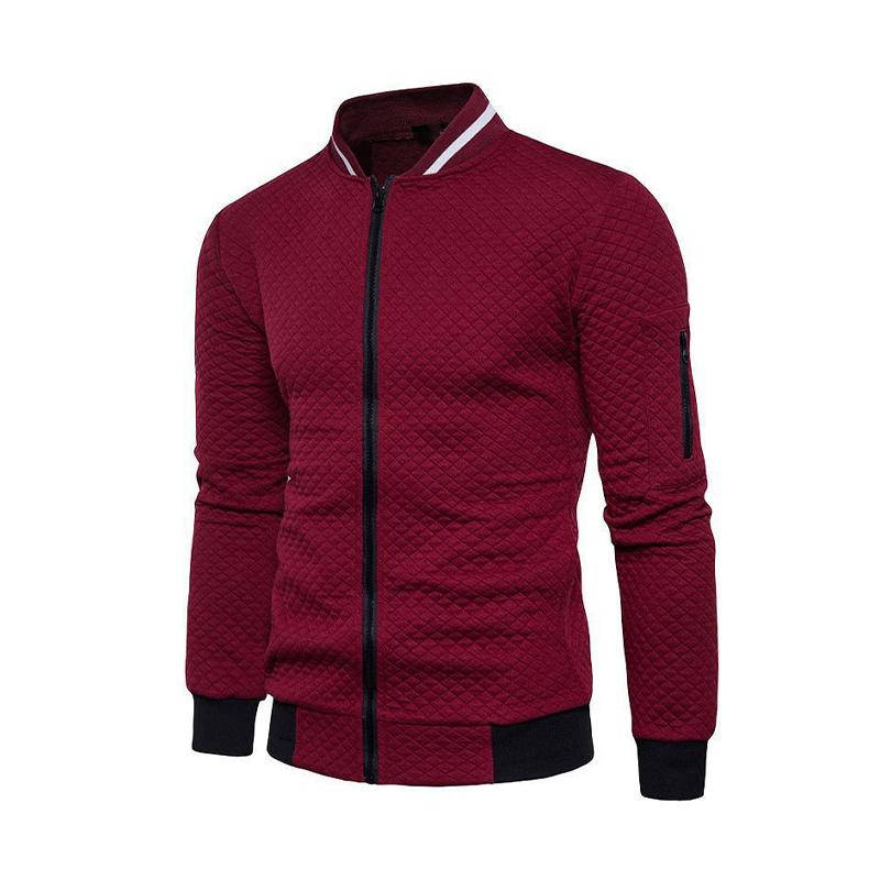 Jacket with zipper for men
