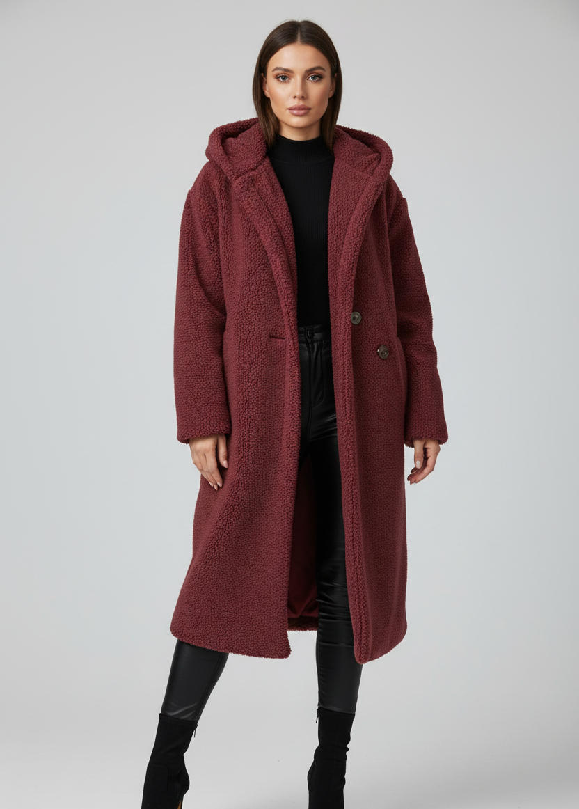 Cappotto da donna in pelliccia sintetica