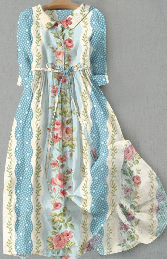 Ilse - Vintage-Blumenkleid