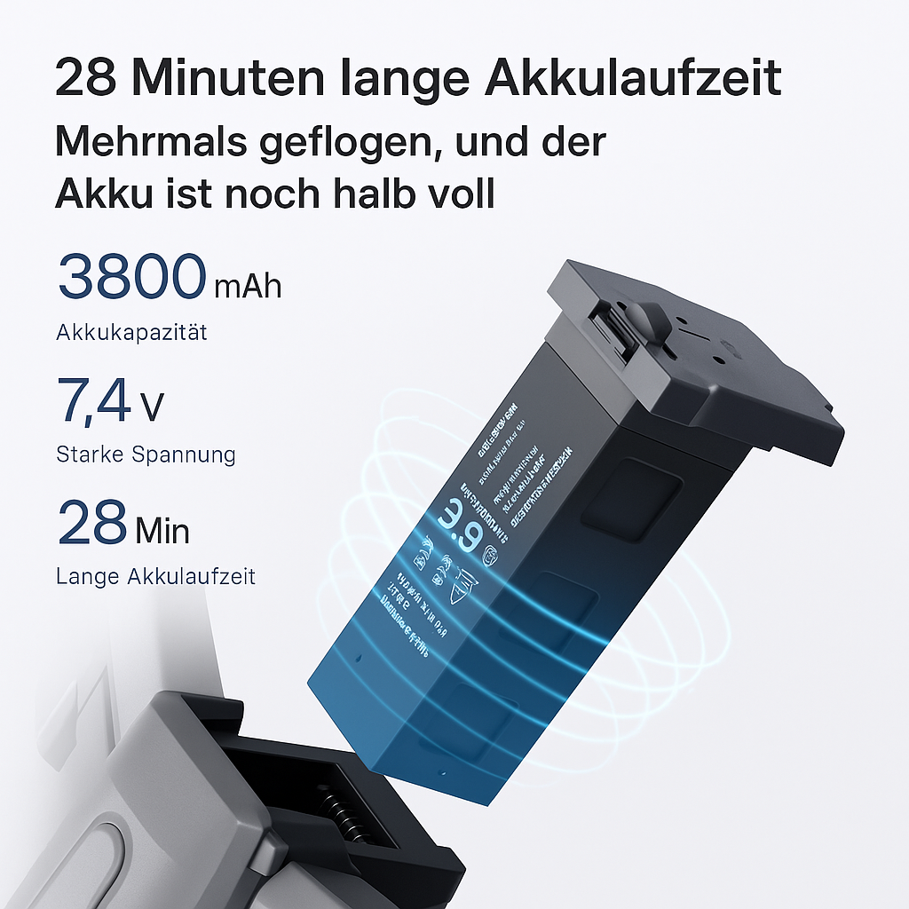 RG109 Pro Drohne – 8K HD-Drohne mit Doppelkamera, GPS und bürstenlosen Motoren