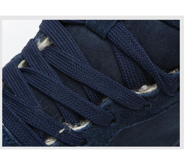 Herren Casual Warme Winterschuhe - Hohe Turnschuhe mit Pelzfütterung