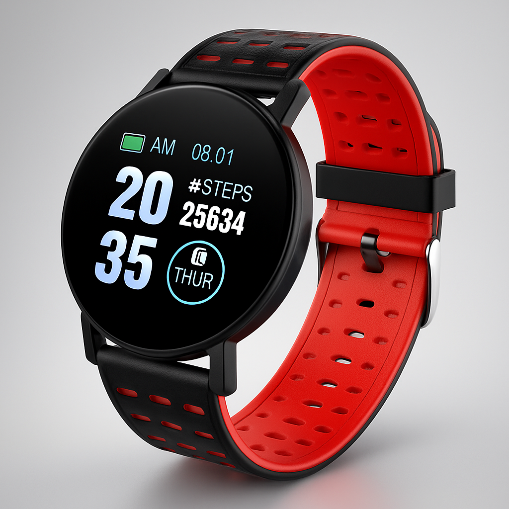 Intelligente Uhr mit wasserdichtem Fitness-Tracking