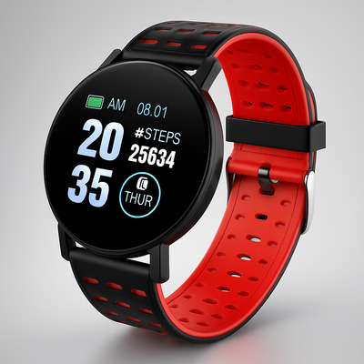 Intelligente Uhr mit wasserdichtem Fitness-Tracking