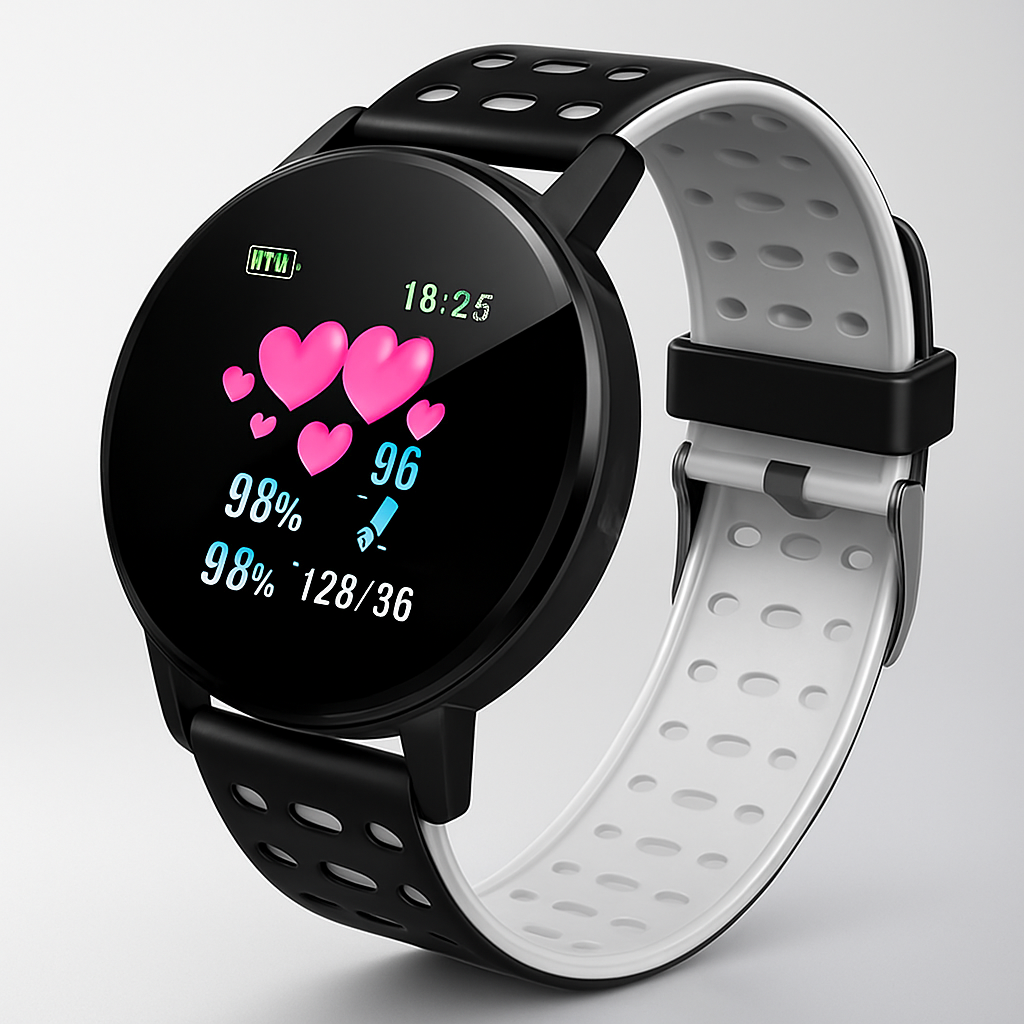 Intelligente Uhr mit wasserdichtem Fitness-Tracking