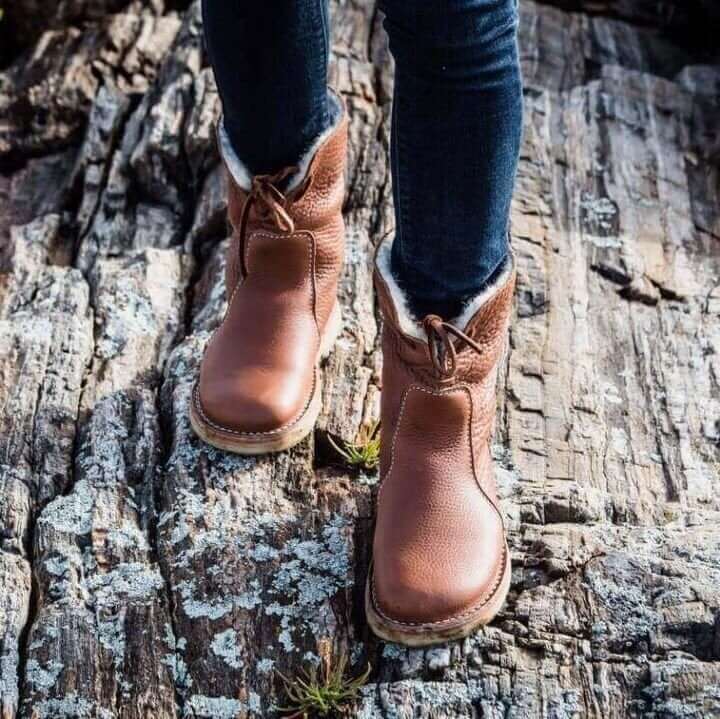 Wasserdichte Fleece-Damenstiefel mit warmem Wollfutter - Ideal für den Winter