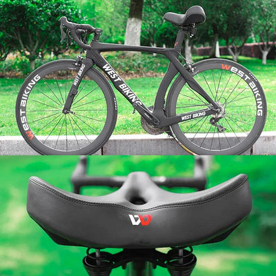 Westbiking | Extra breiter Fahrradsattel gegen Sattelflecken