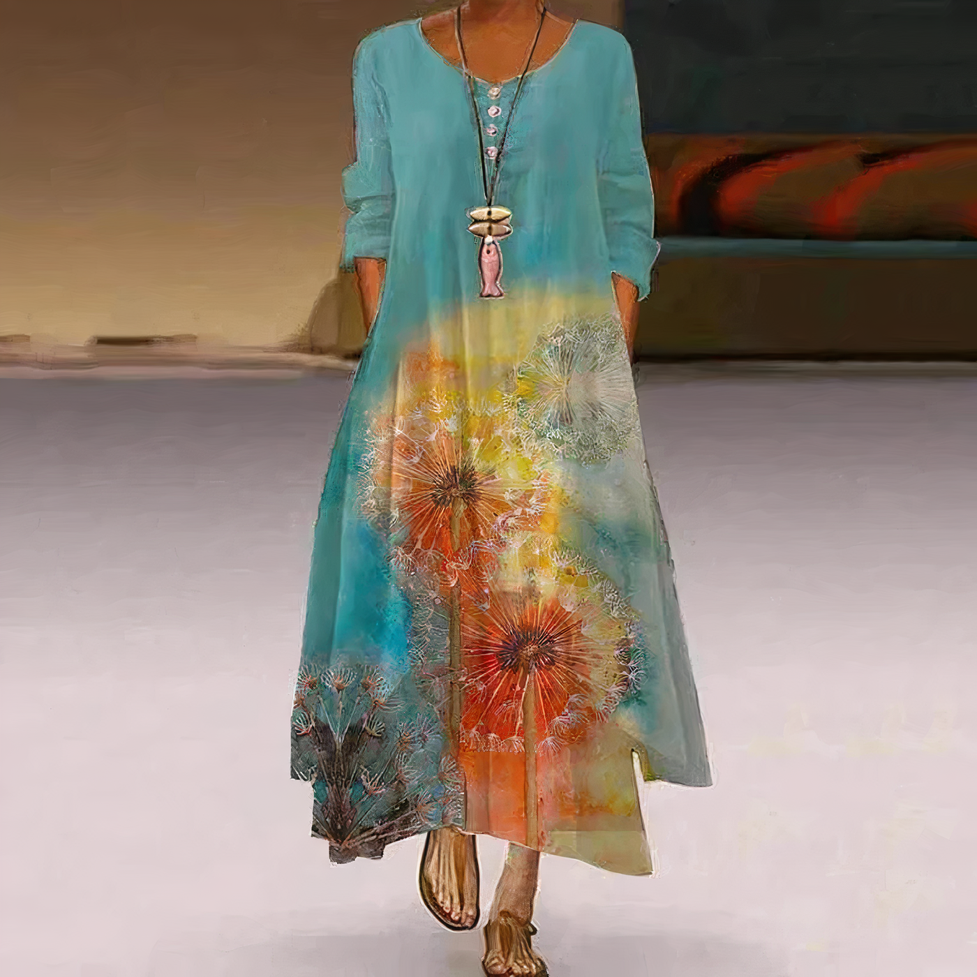 Mica - Elegantes Baumwollkleid