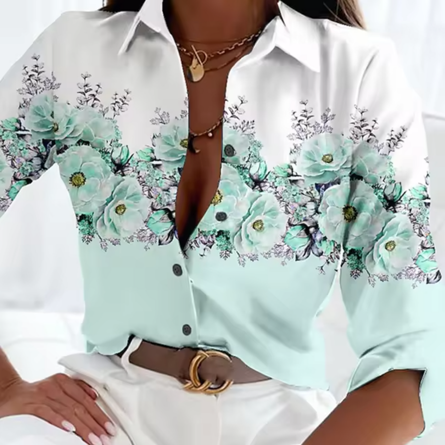 Freesia – Blouse à motif floral