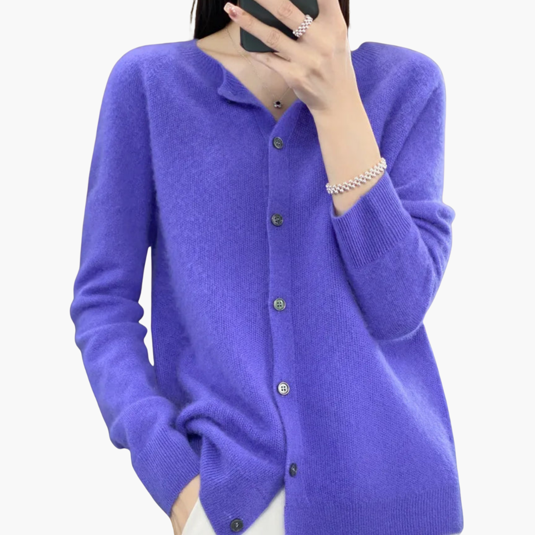 Cardigan in cashmere per donna
