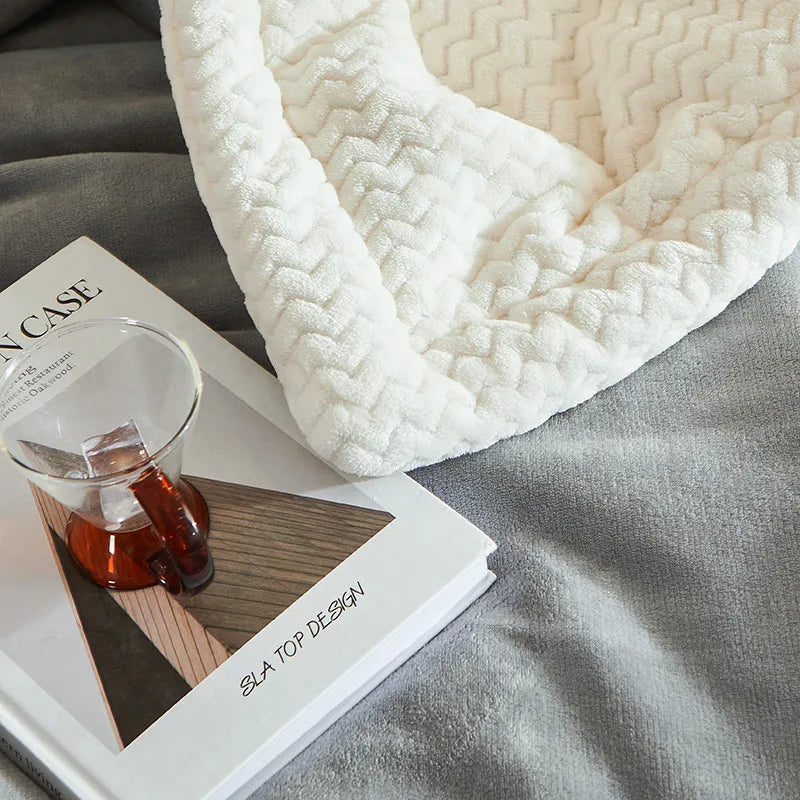 Manta polar de invierno de lujo - CozyCuddle