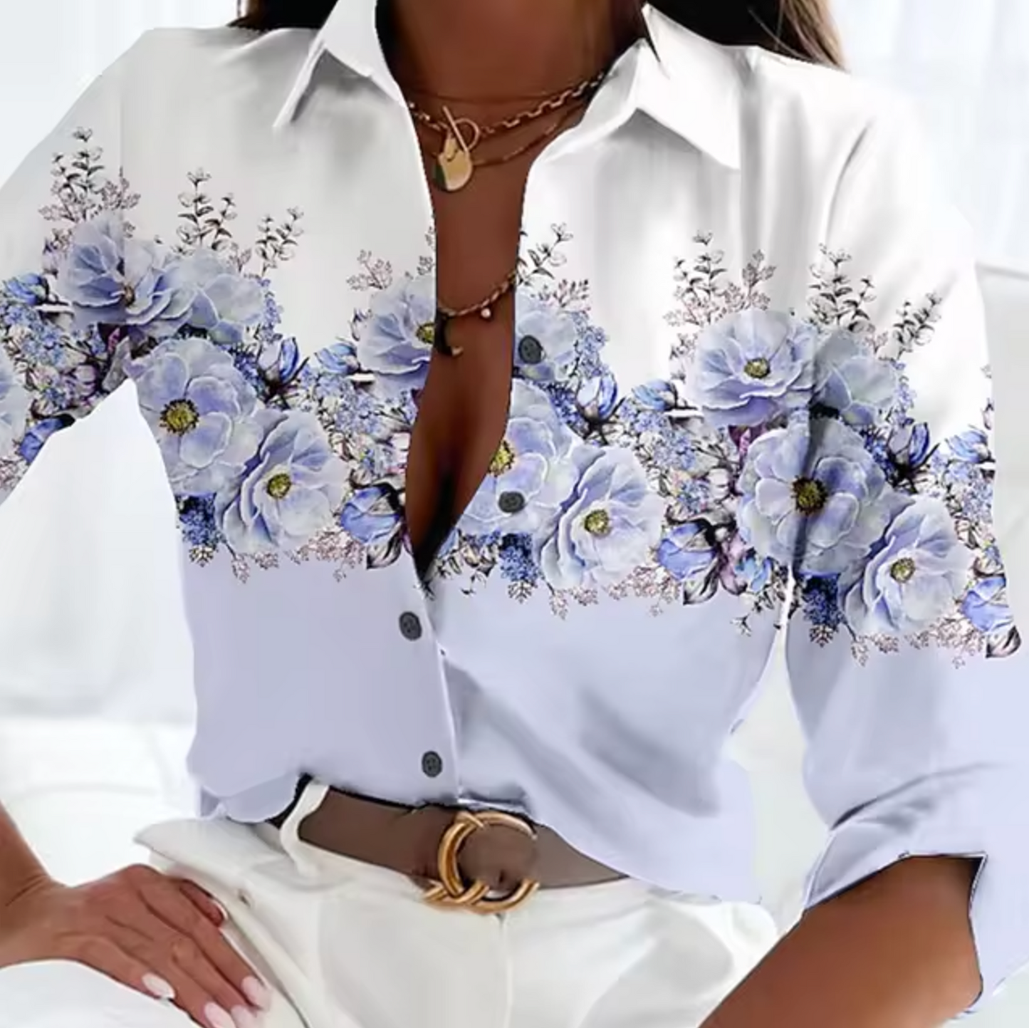 Freesia – Blouse à motif floral