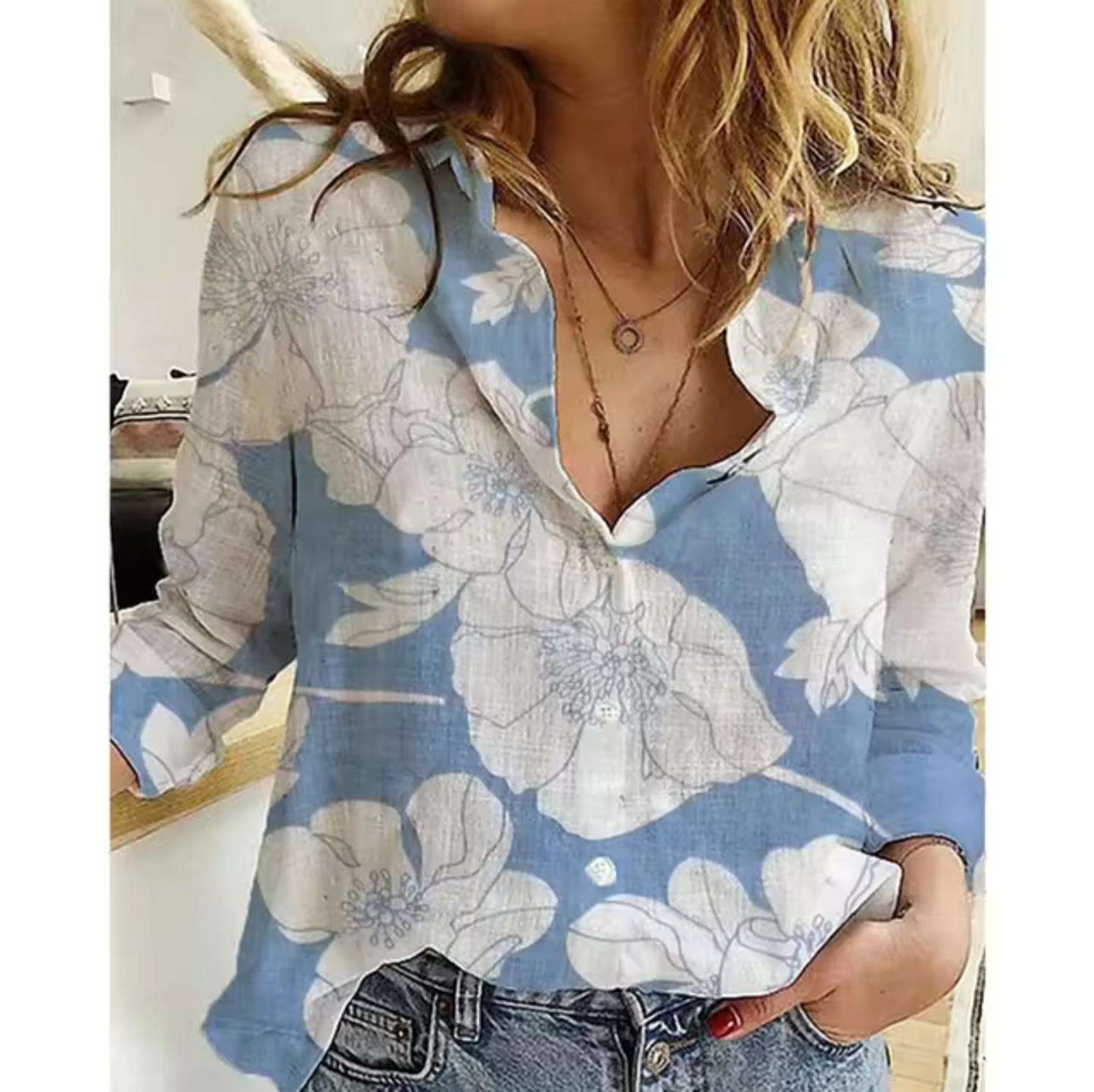 Freesia – Blouse à motif floral