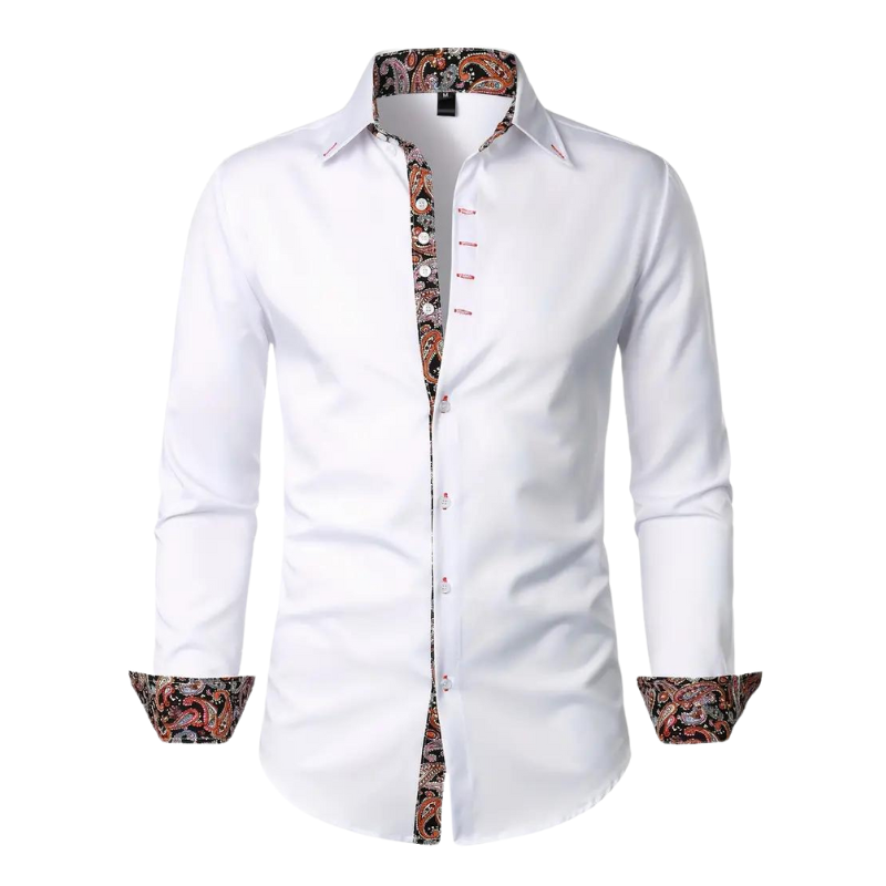 Ruben | Camicia elegante con accento paisley per uomo