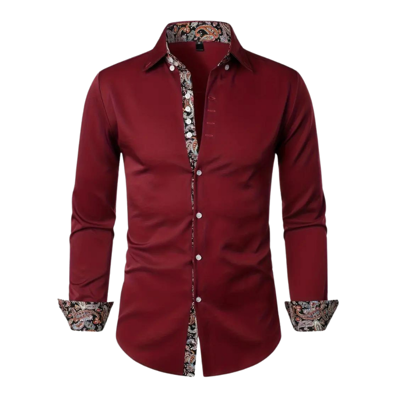 Ruben | Camicia elegante con accento paisley per uomo