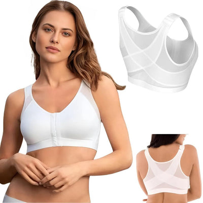 Corrector de postura PosturaFlex sin aros para mujer | Cómodo sujetador sin aros - Sujetador con soporte y sin varillas - Mejora la postura