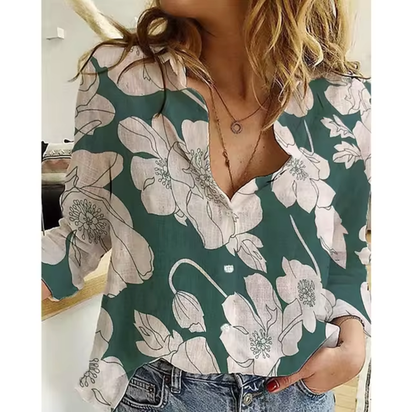 Freesia – Blouse à motif floral