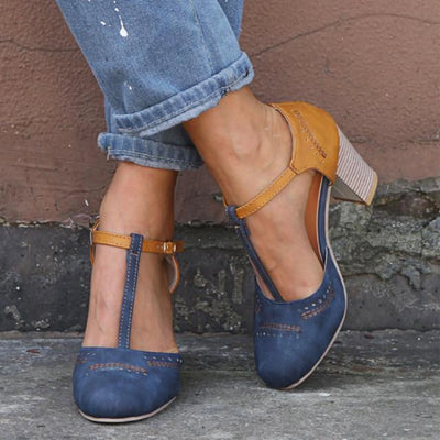 Vintage-Pumps für Damen | Geschlossene Spitze