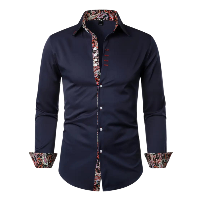 Ruben | Camicia elegante con accento paisley per uomo