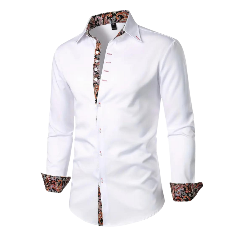 Ruben | Camicia elegante con accento paisley per uomo