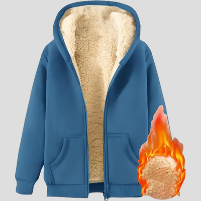 Warmer fleecegefütterter Winter-Kapuzenpullover für Männer