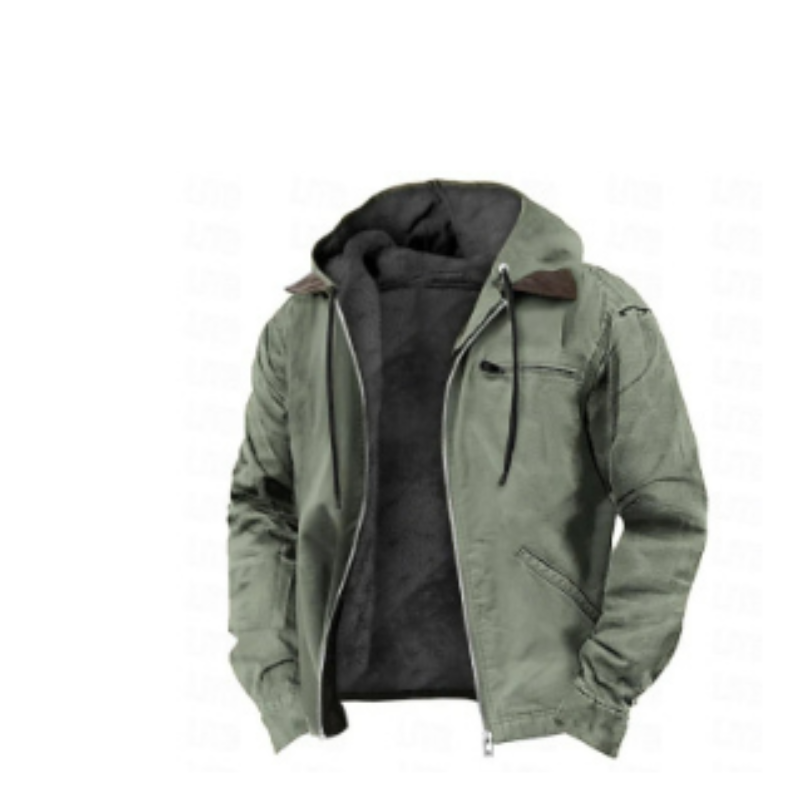 Veste d'hiver chaude et épaisse avec capuche pour hommes | Veste d'extérieur avec doublure intérieure douce