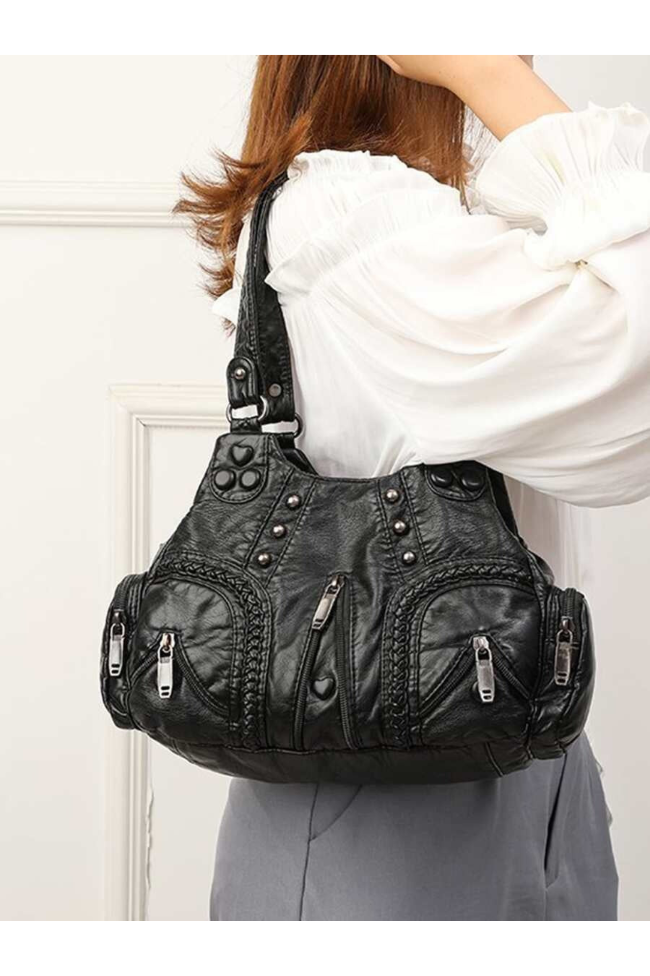 Maritess | Sac bandoulière pour femmes | Noir