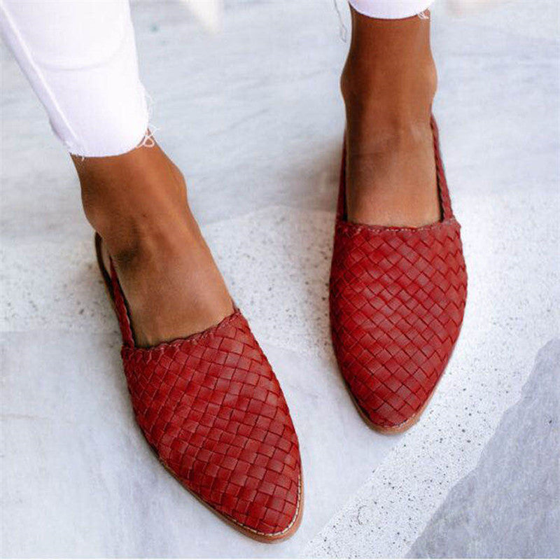 JENICA | Schicke Geflochtene Slingback-Ballerina