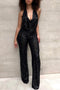 Eliea - Schicker, schillernder Pailletten-Jumpsuit