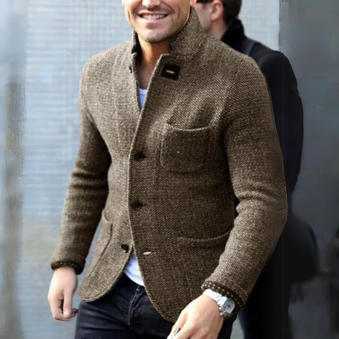 Finn - Cardigan classico ed elegante in maglia