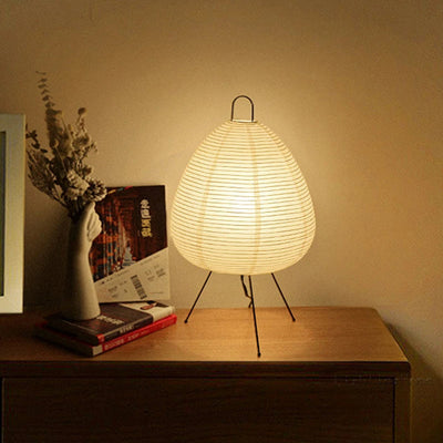 Japanische Reispapierlampe mit Vogel