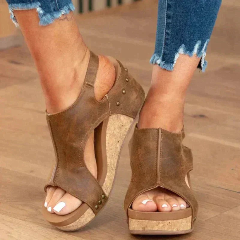 Damenschuhe Lederschuh mit orthopädischer Unterstützung