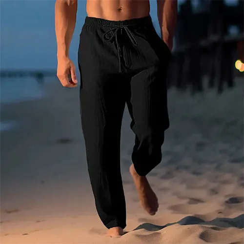 Leinenhose für Herren – Straight Fit – Mid-Rise Sommer-Essential
