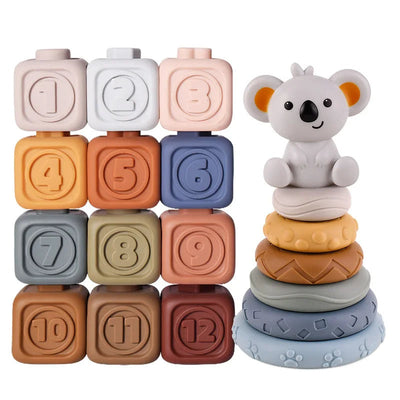 SensoryStack | Zahnungsfreundliches Stapelspielzeug