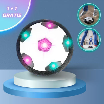 Balón de fútbol plano con iluminación LED para casa